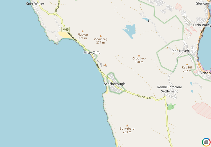 Map location of Scarborough